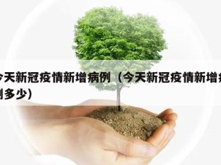 今天新冠疫情新增病例（今天新冠疫情新增病例多少）