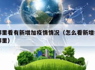 在哪里看有新增加疫情情况（怎么看新增病例在哪里）