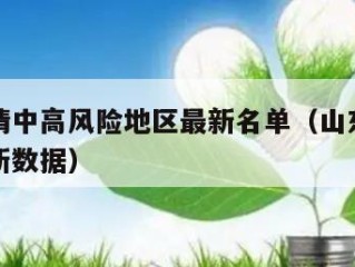 山东疫情中高风险地区最新名单（山东疫情风险区最新数据）